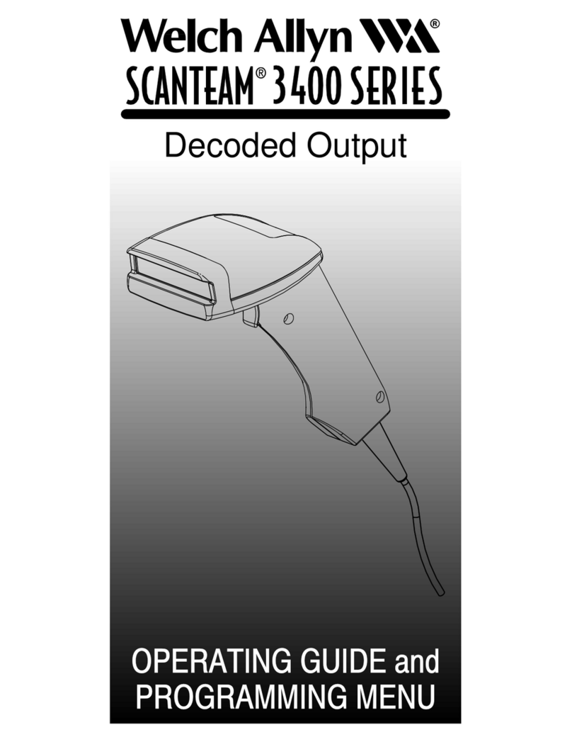 Welch Allyn scanteam 3400 series operating guide