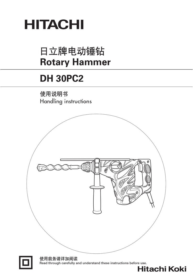 Hitachi DH 30PC2 Handing instructions