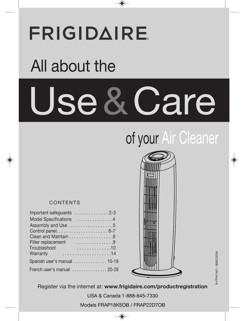 Frigidaire FRAP18K5OB Use & care guide
