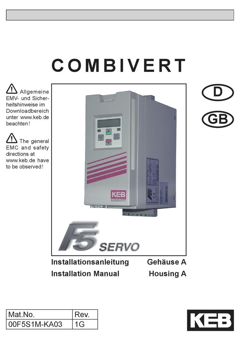 KEBCO COMBIVERT F5 Servo User manual