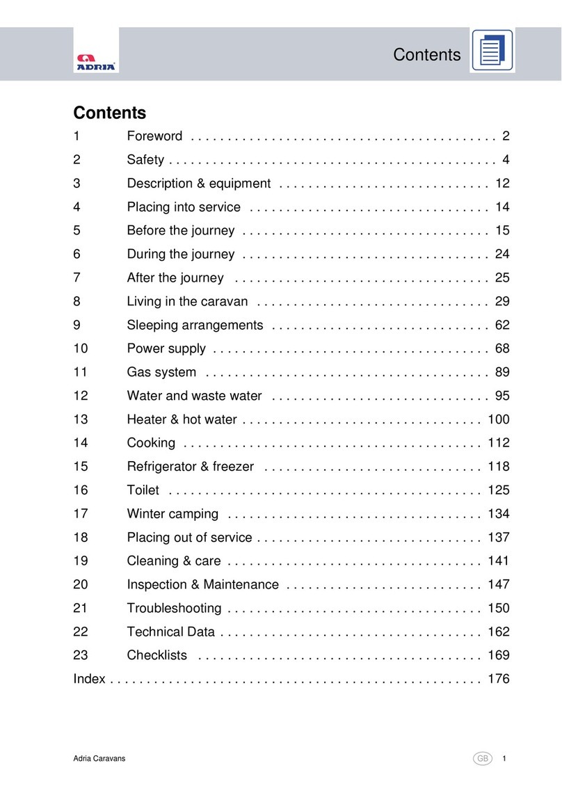 Adria caravan user manual