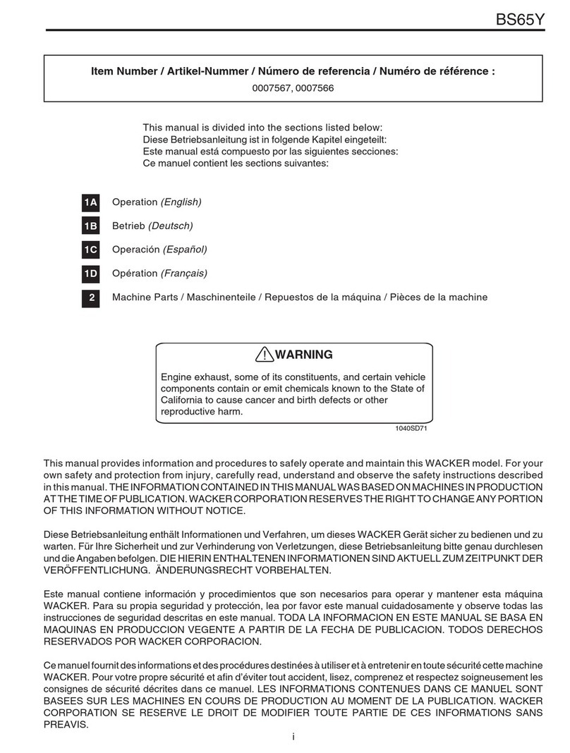 Wacker Neuson bs65y user manual