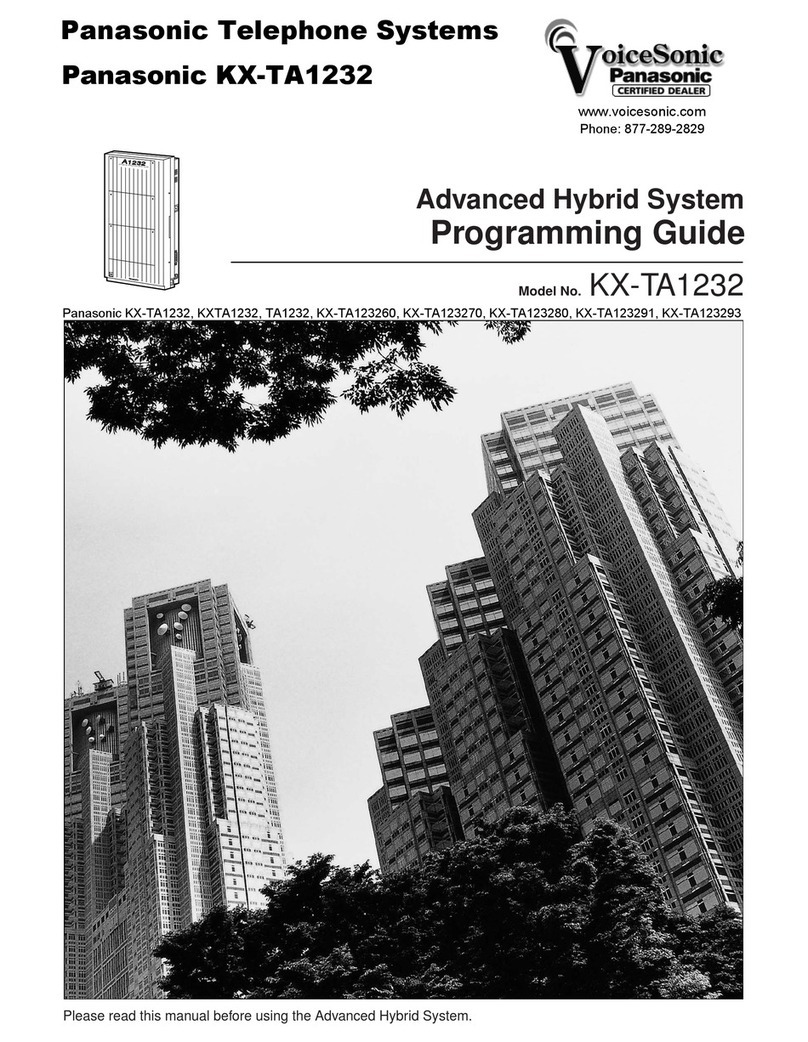 Panasonic KX-TA1232 Operating instructions