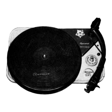 Garrard TA/MK II Operation manual Garrard TA/MK II Operation manual