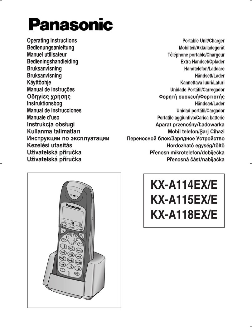Panasonic KX-A114EX/E operating instructions