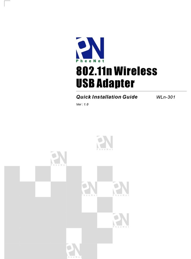 PheeNet WLn-301 Quick installation guide