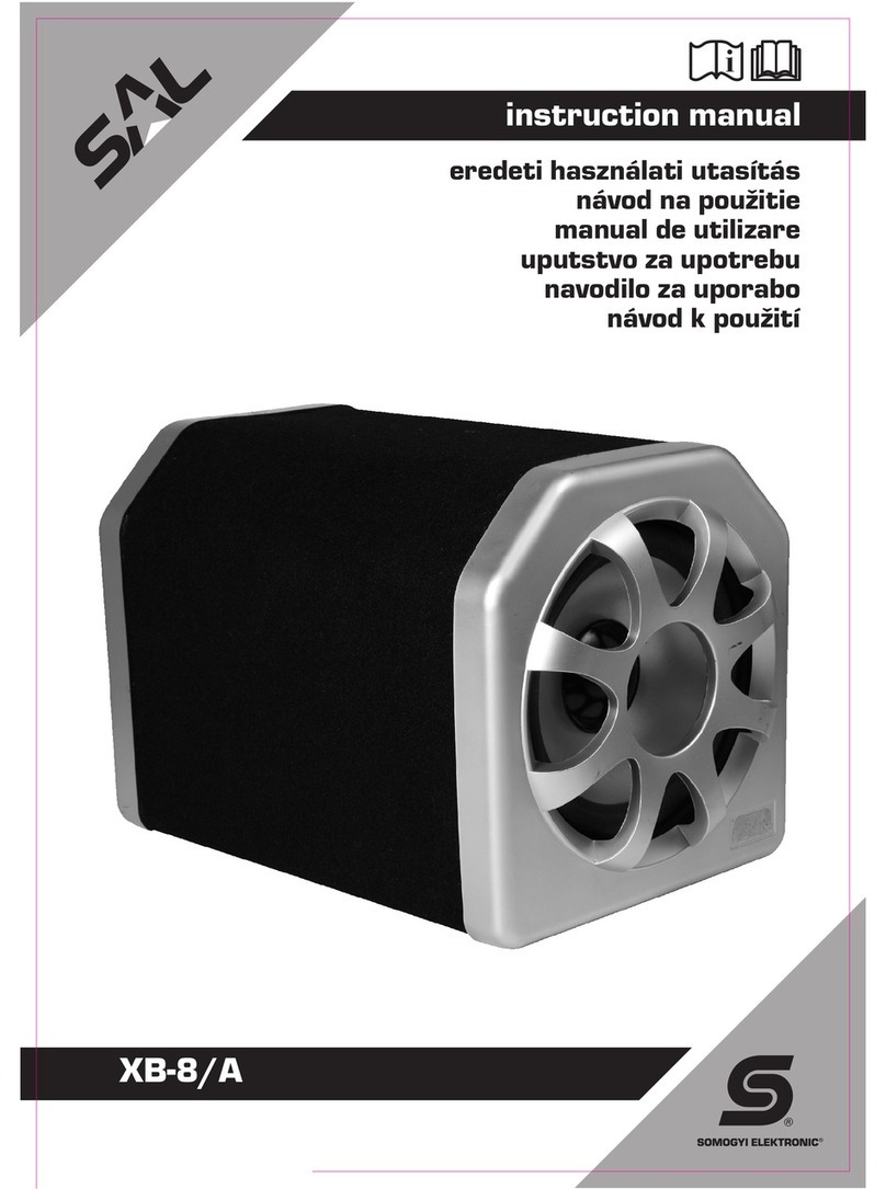 Somogyi XB-8/A instruction manual