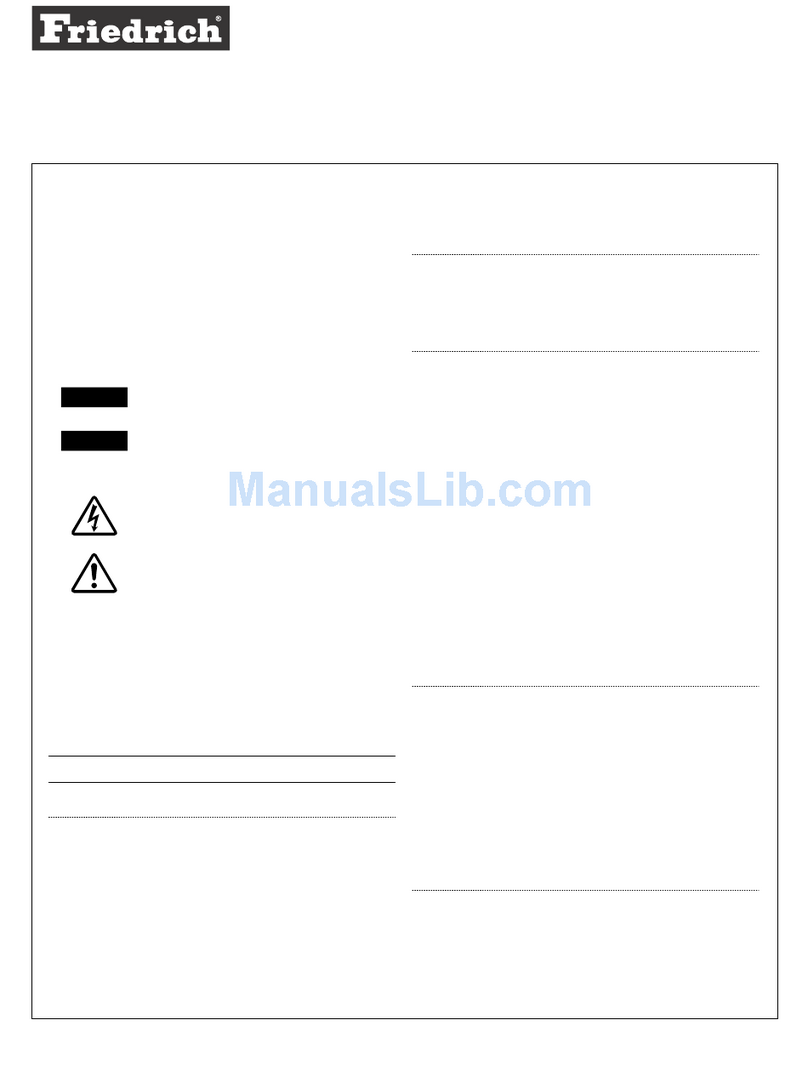 Friedrich M18CE User manual