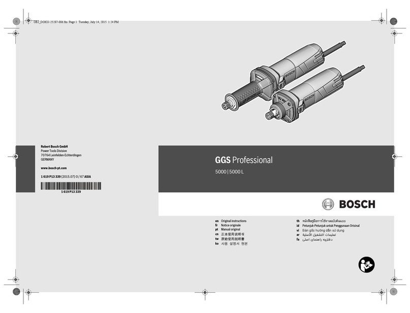 Bosch 5000 GGS Professional User manual