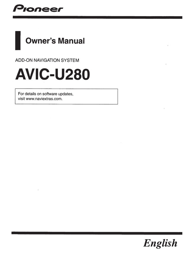 Pioneer avic-u280 owner's manual