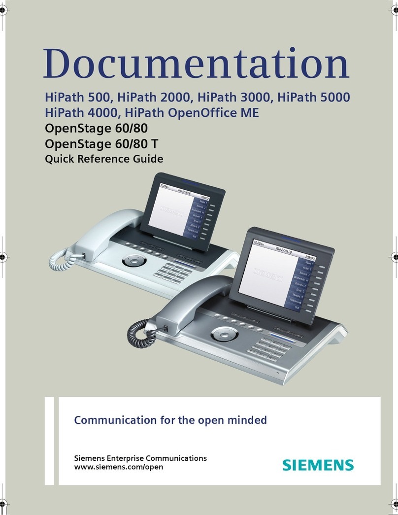 Siemens OpenStage 60/80 User manual