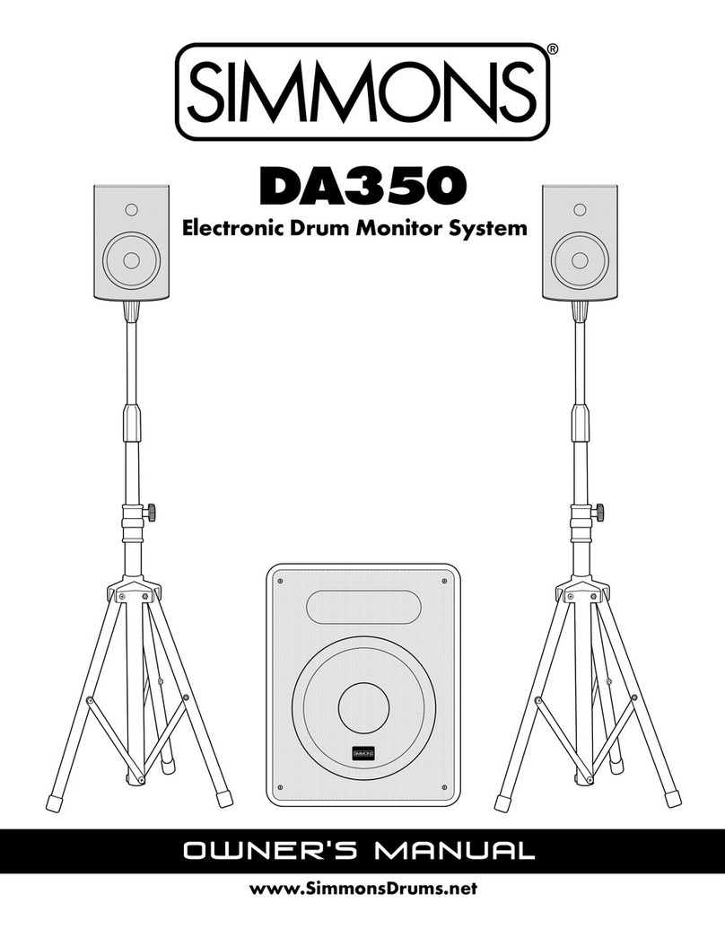 Simmons DA350 owner's manual