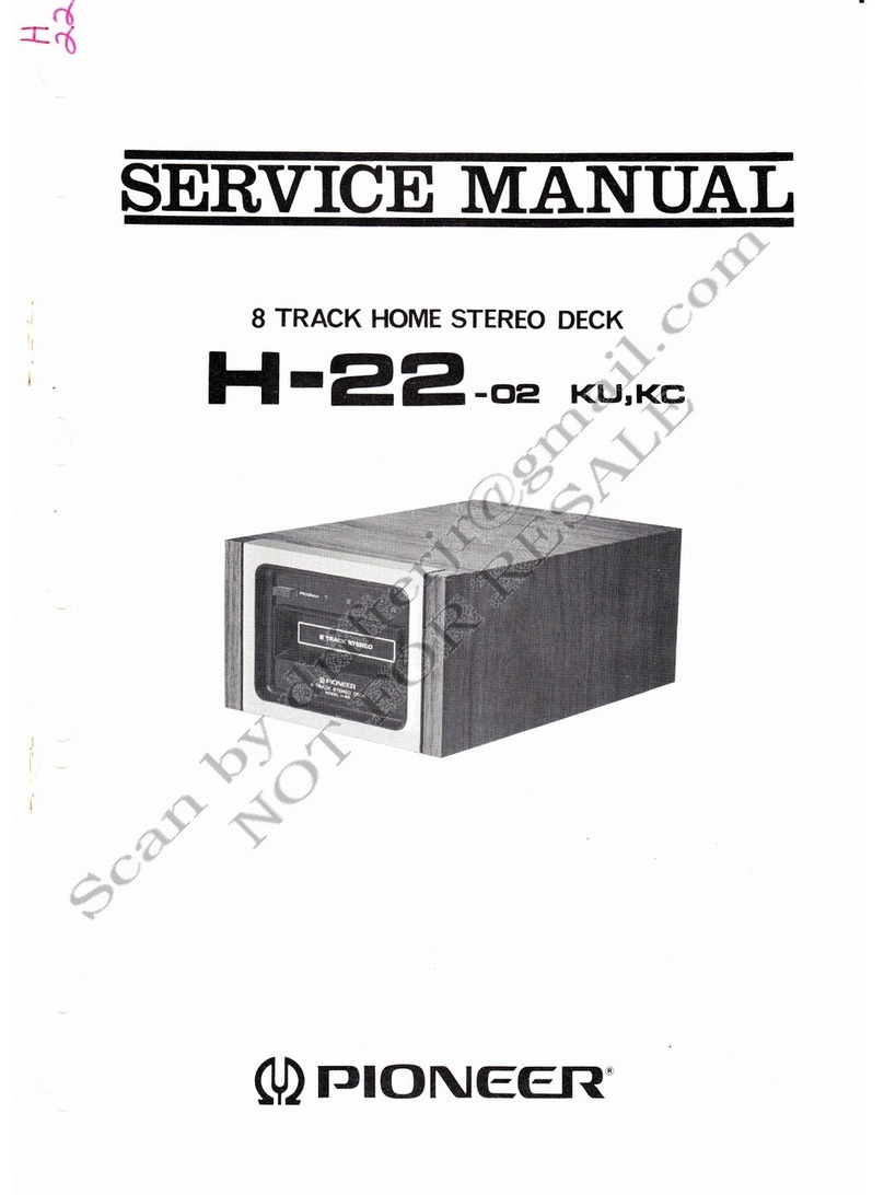 Pioneer H-22 Service manual