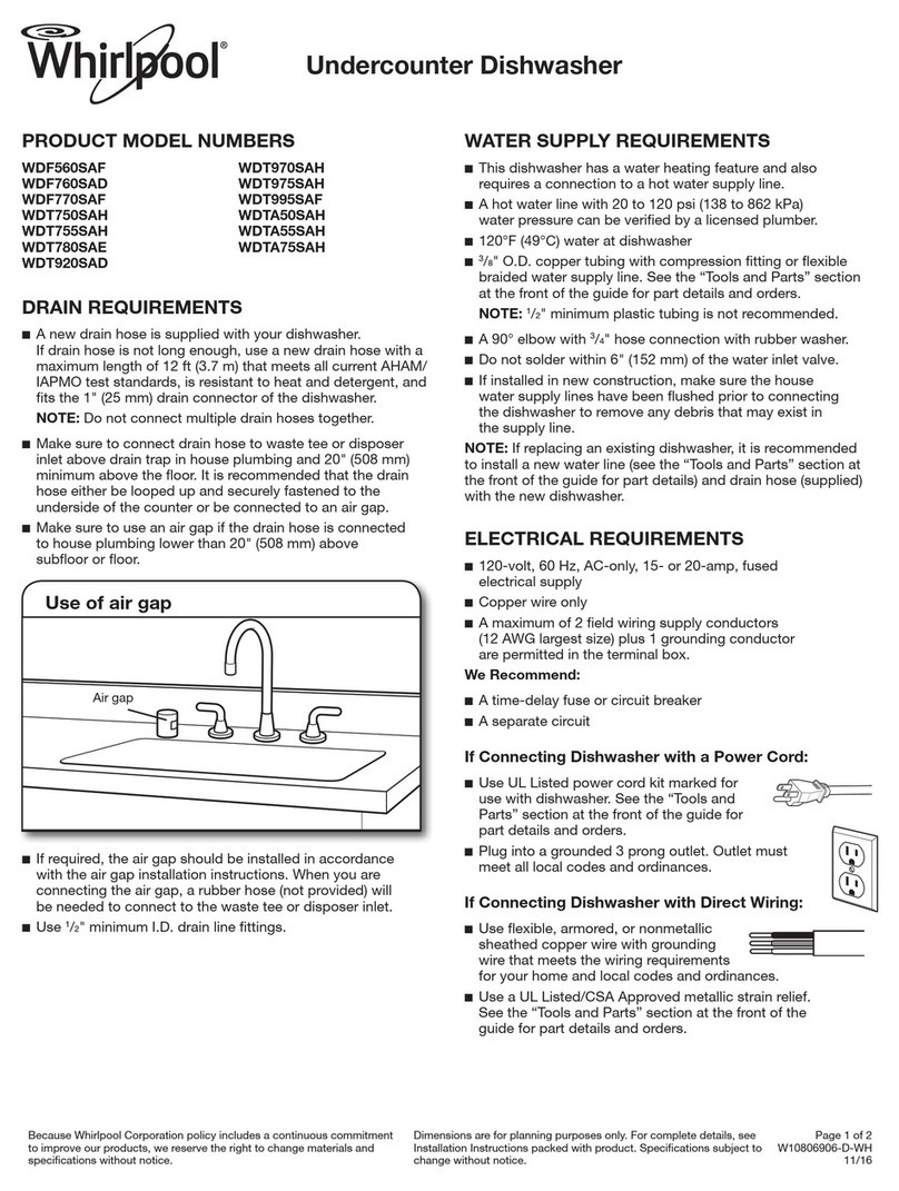Whirlpool WDF760SAD Dimension Guide