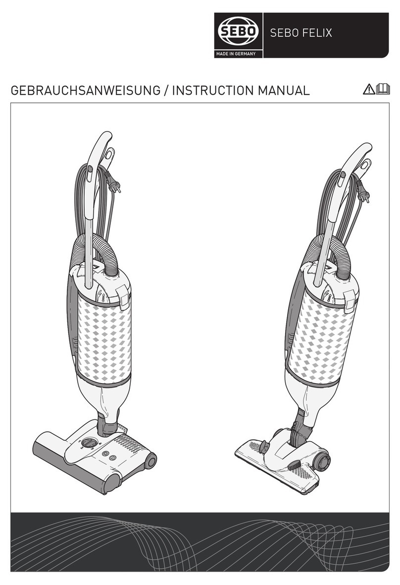 Sebo Felix Series instruction manual