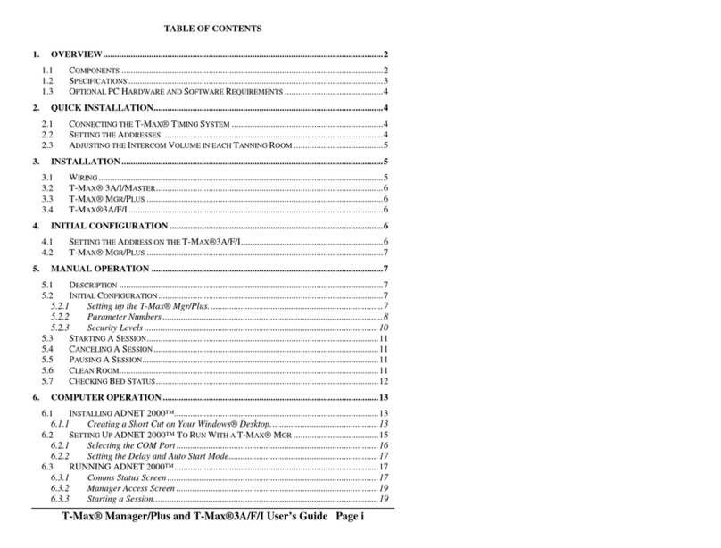Salon Systems T-Max Manager user guide