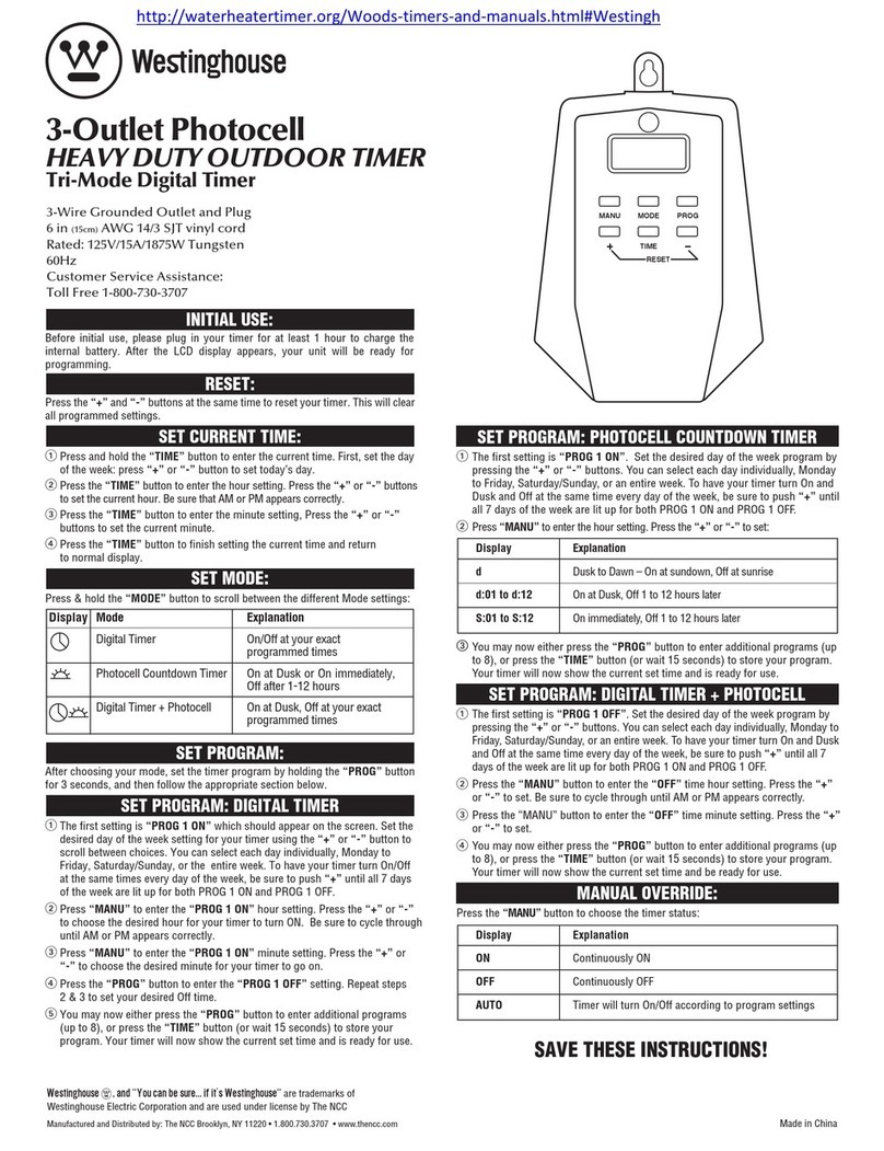 Westinghouse T28499 manual