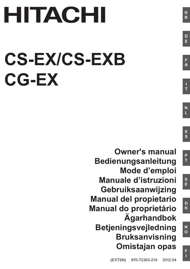 Hitachi CS-EX User manual