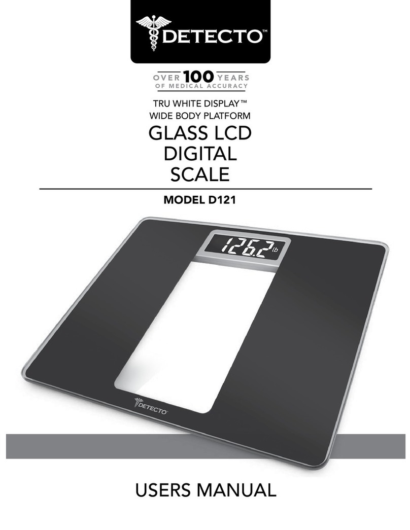 Detecto D121 user manual