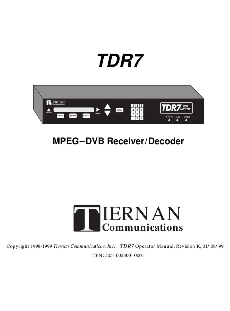 Tiernan TDR7 manual
