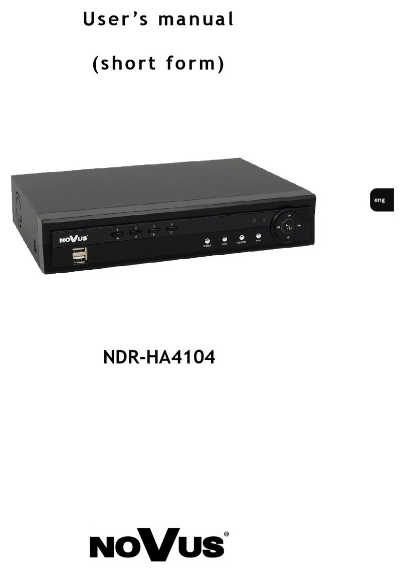 Novus NDR-HA4104 User manual
