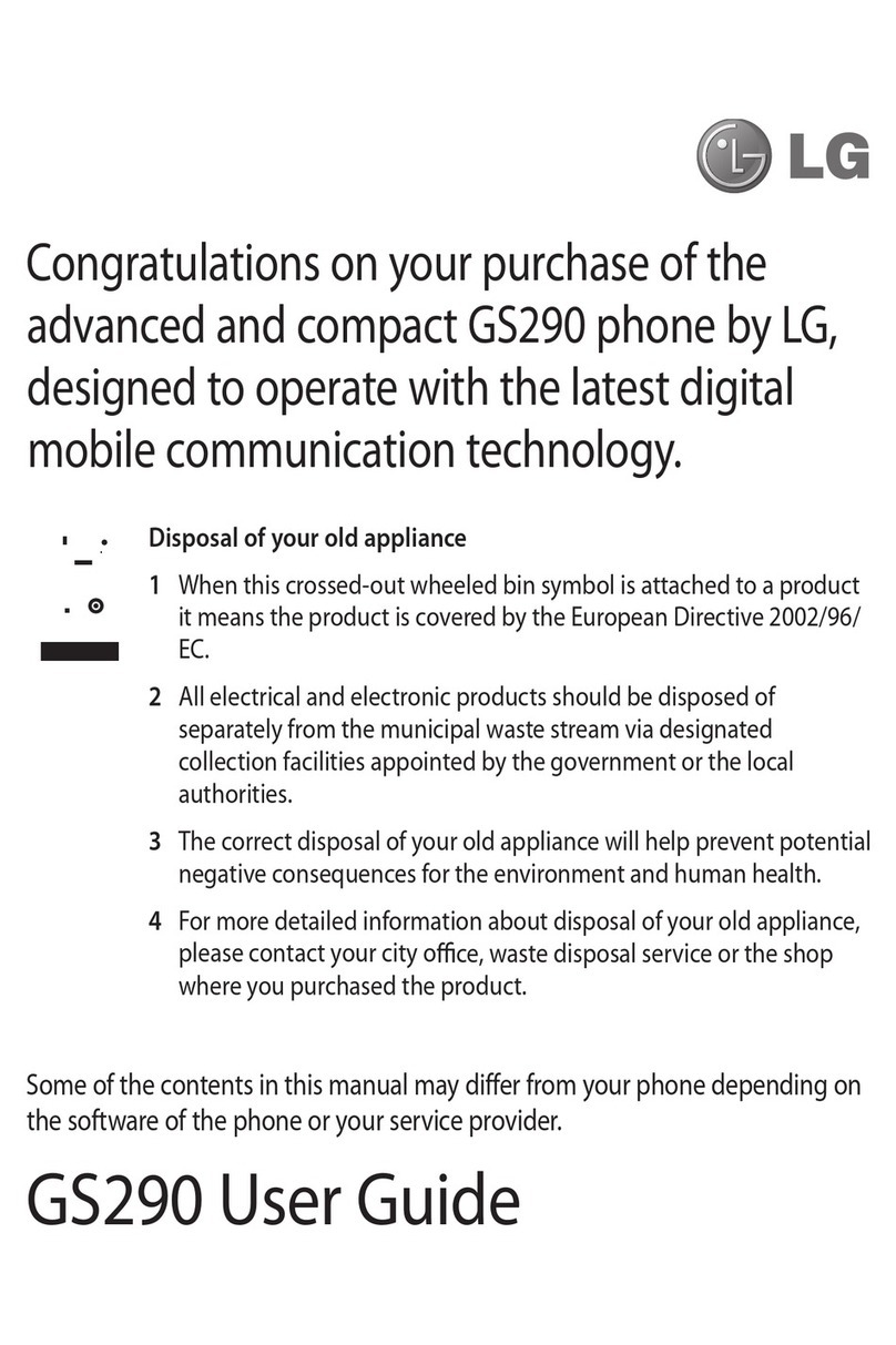 LG GS290 User manual