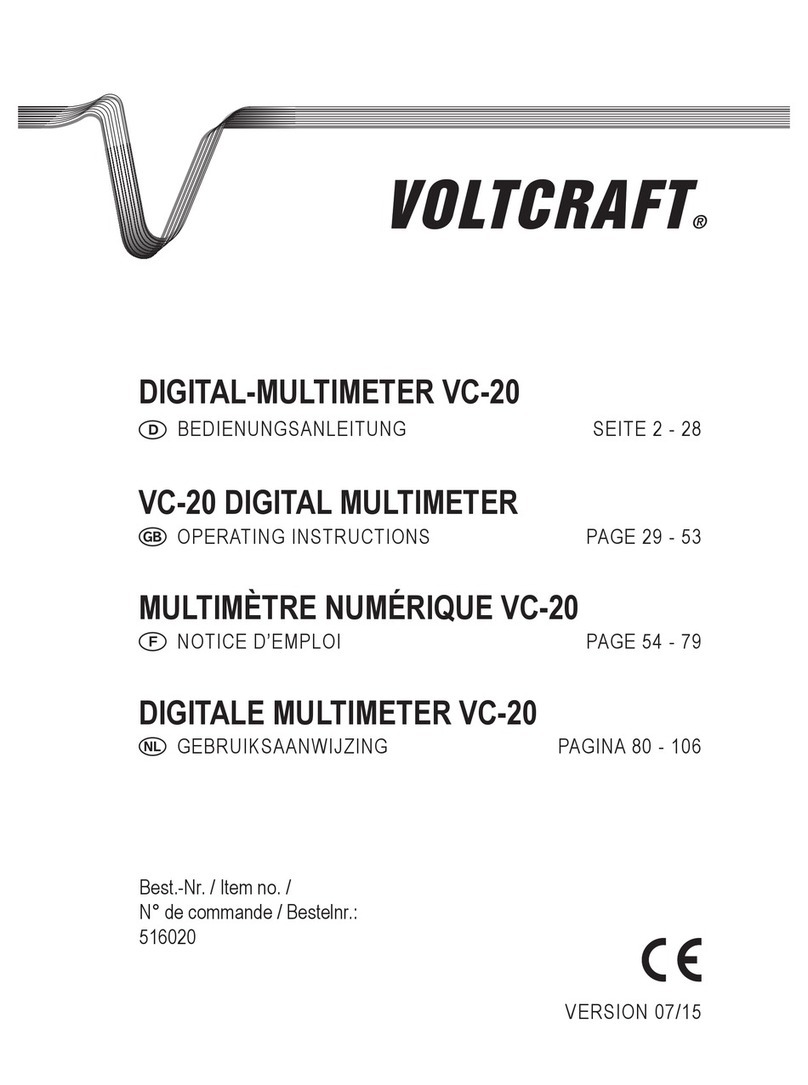 VOLTCRAFT VC-20 User manual