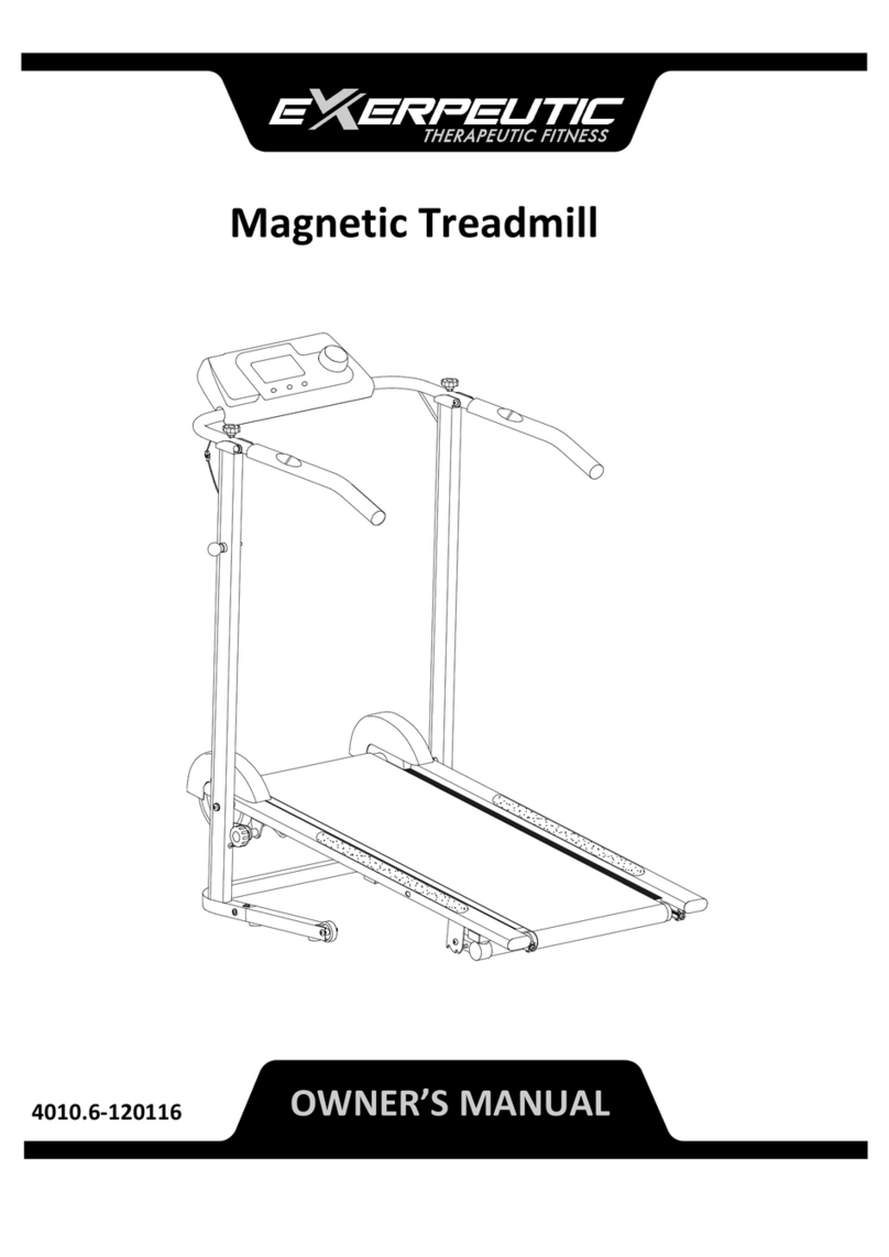 Exerpeutic Magnetic Treadmill 4010.6-120116 User manual
