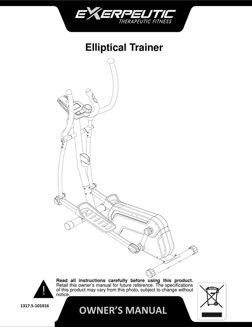 Exerpeutic 1317.5-101016 User manual