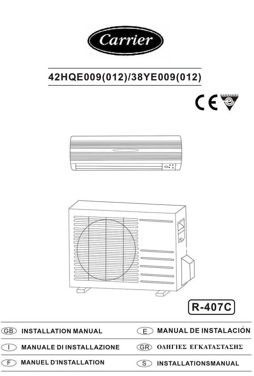 Carrier 42HQE009(012) User manual Carrier 42HQE009(012) User manual
