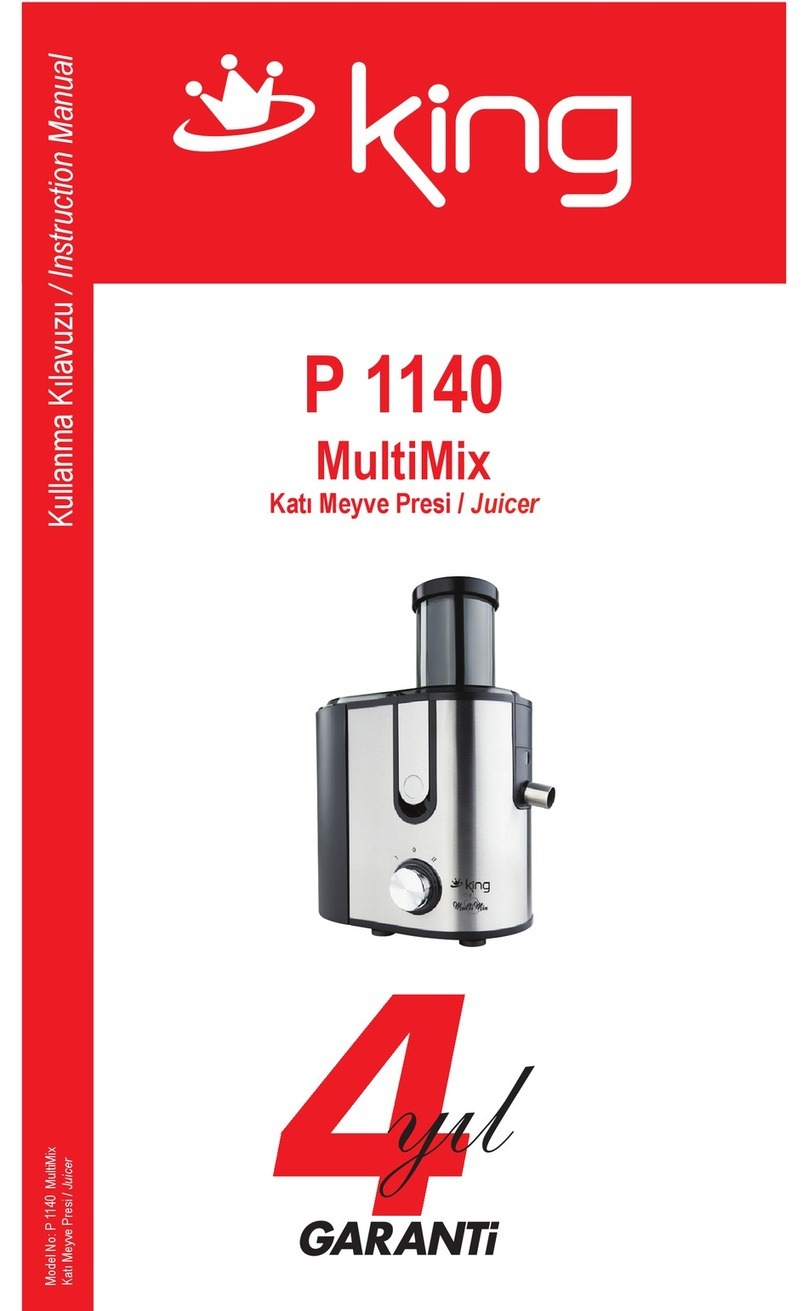 KING P 1140 instruction manual