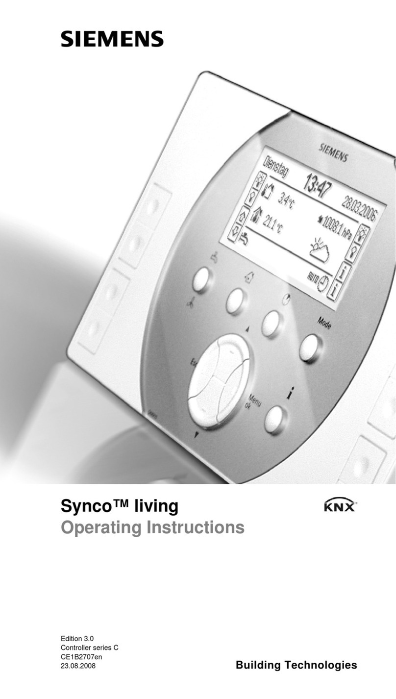 Siemens Synco living operating instructions