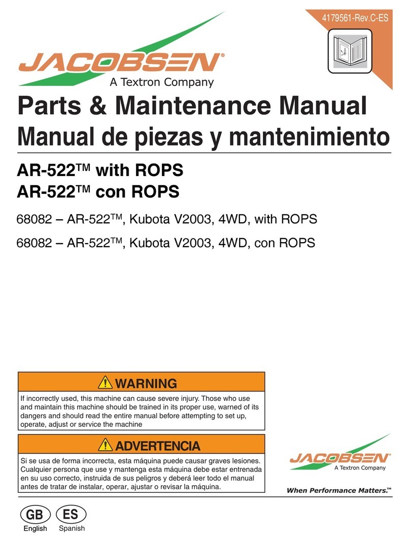 Jacobsen AR-522 jossa ROPS User manual