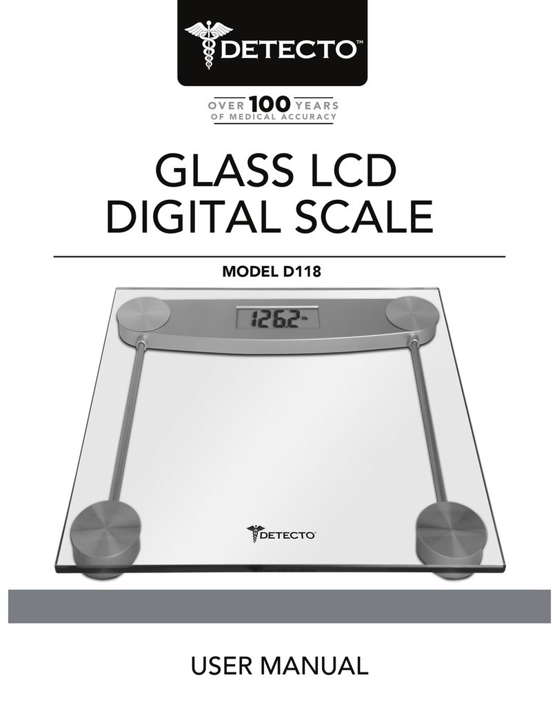 Detecto D118 User manual