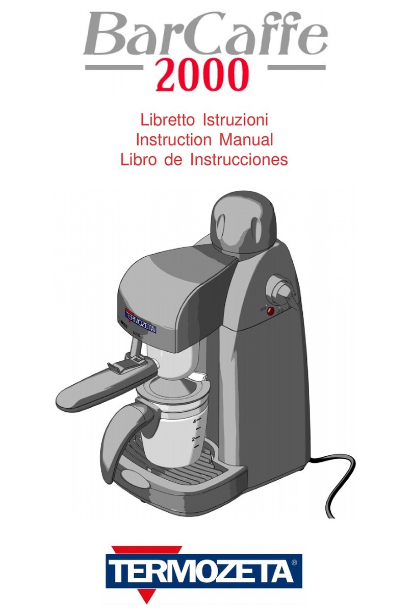 Termozeta Bar Caffe 2000 instruction manual