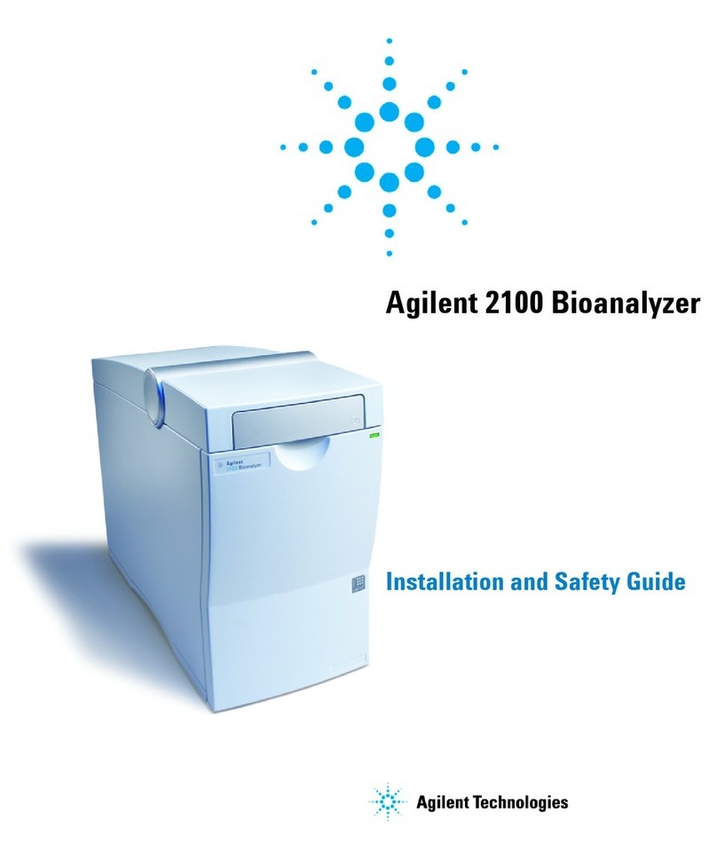 Agilent Technologies 2100 Bioanalyzer System Installation and safety guide Agilent Technologies 2100 Bioanalyzer System Installation and safety guide