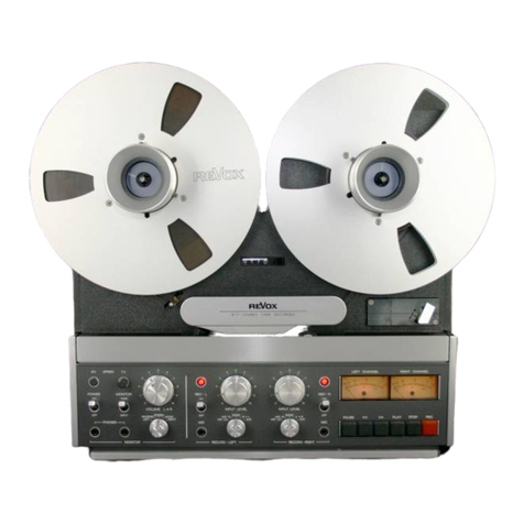 Revox B77 MKII Operating instruction and cook book