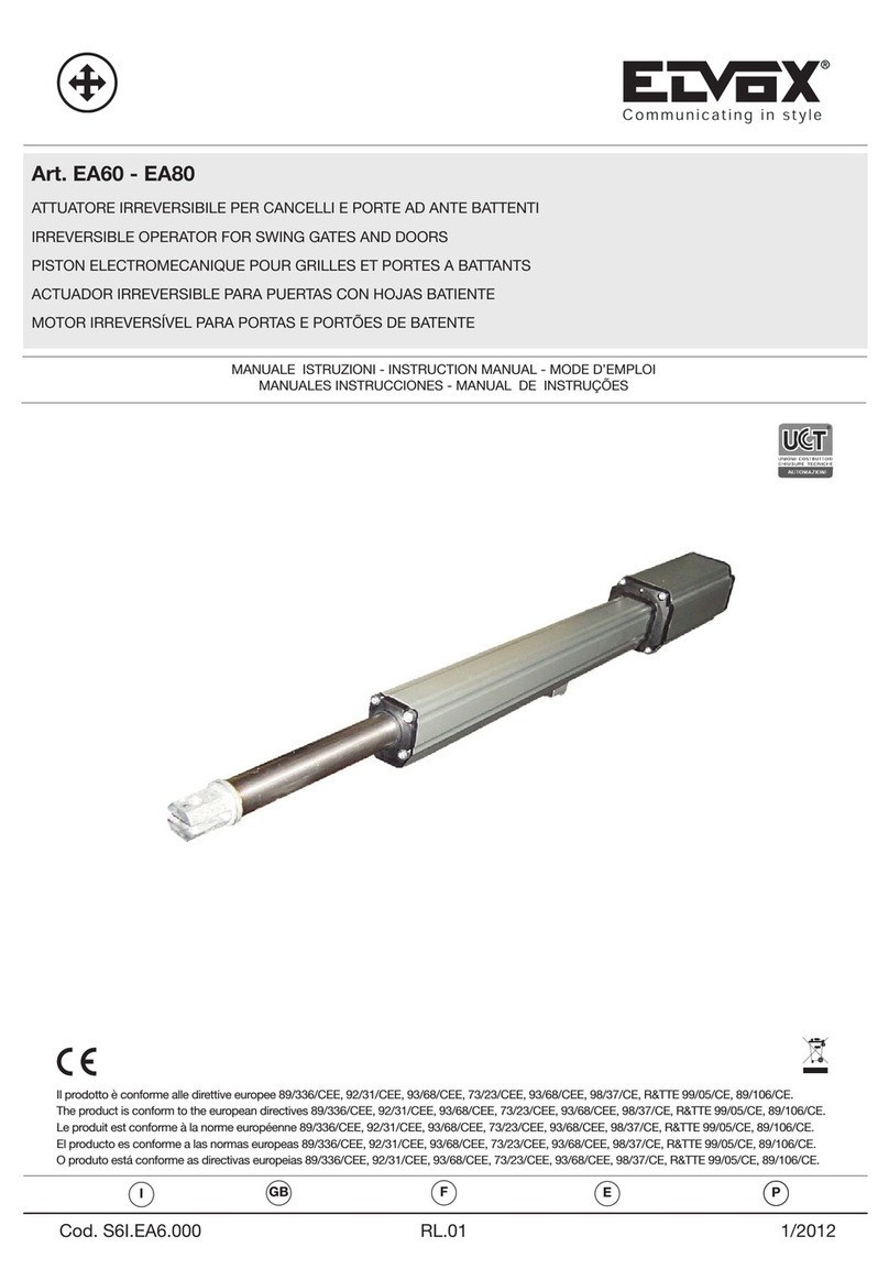 Elvox EA60 instruction manual