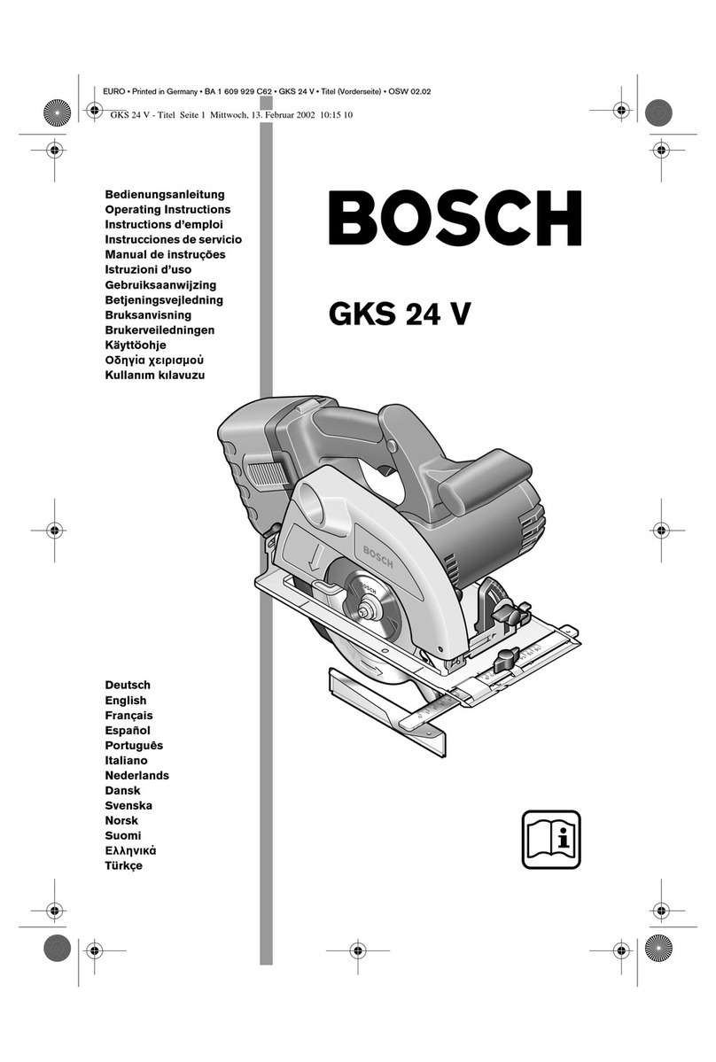 Bosch GKS 24 V operating instructions