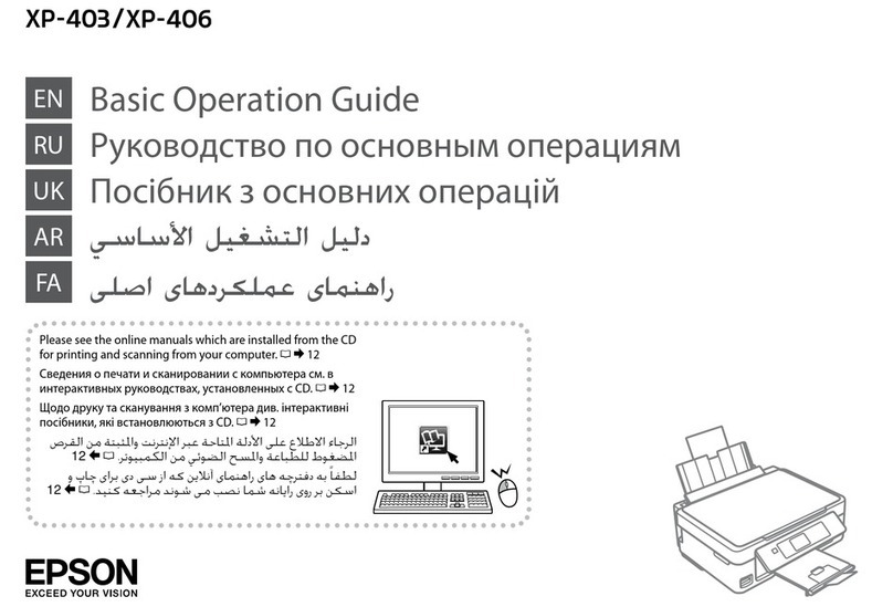 Epson xp-403 Assembly instructions