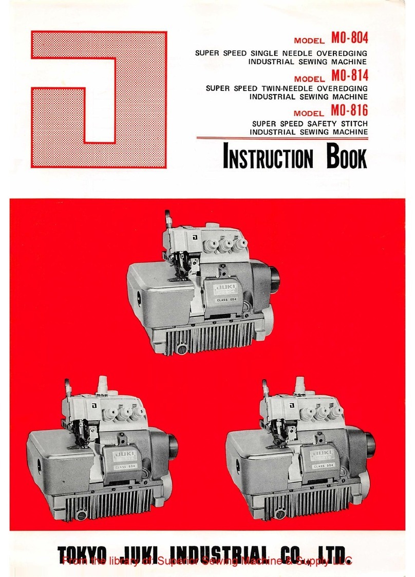 JUKI MO-804 User manual JUKI MO-804 User manual