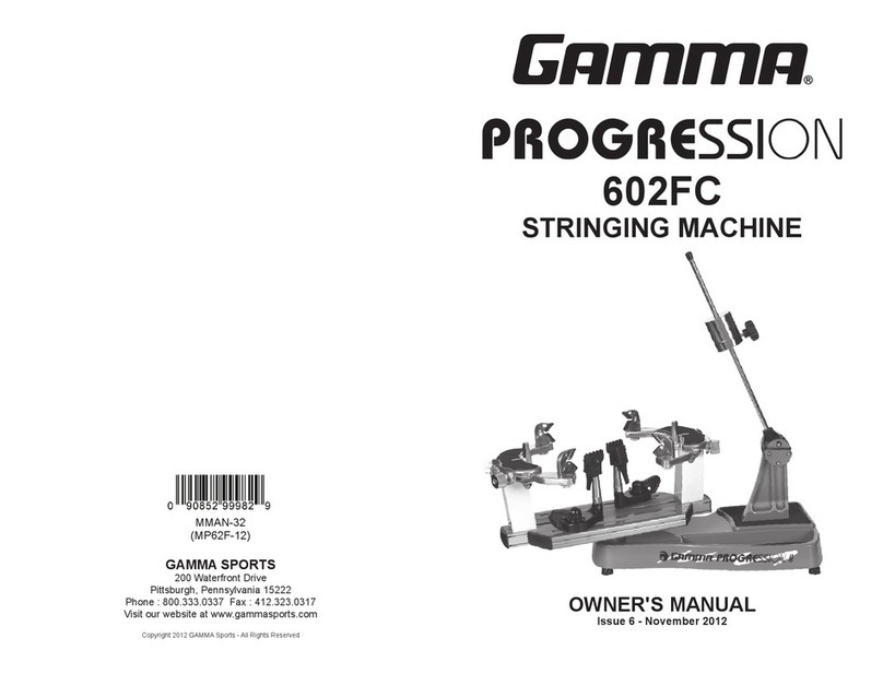 Gamma Sports 602FC owner's manual