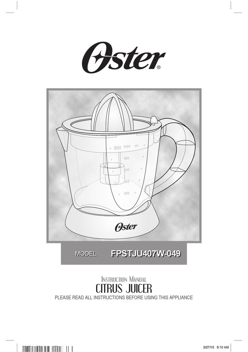 Oster FPSTJU407W-049 instruction manual