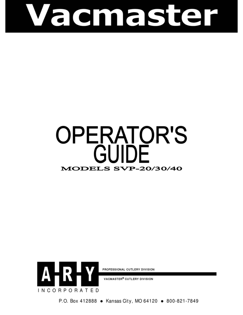 ARY VacMaster SVP-20 Operator's guide