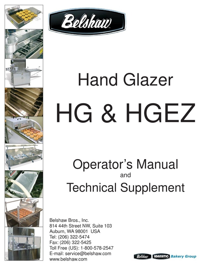 Belshaw Brothers HG Operator's manual