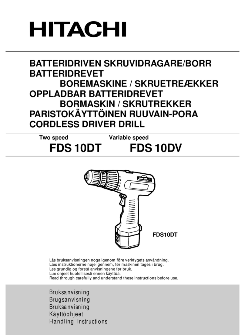 Hitachi FDS10DT User manual
