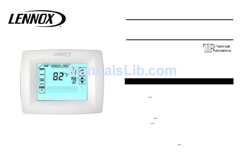 Lennox ComfortSense L7742U User manual Lennox ComfortSense L7742U User manual
