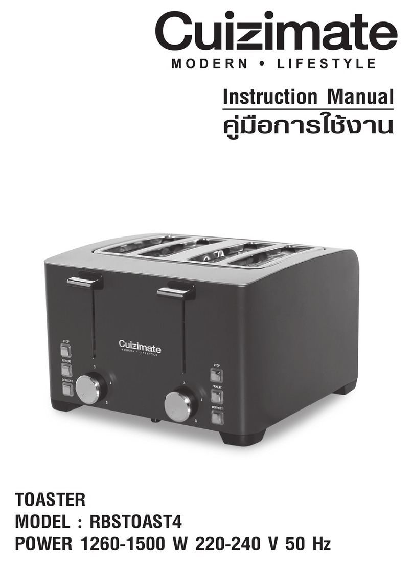 Cuizimate RBSTOAST4 instruction manual