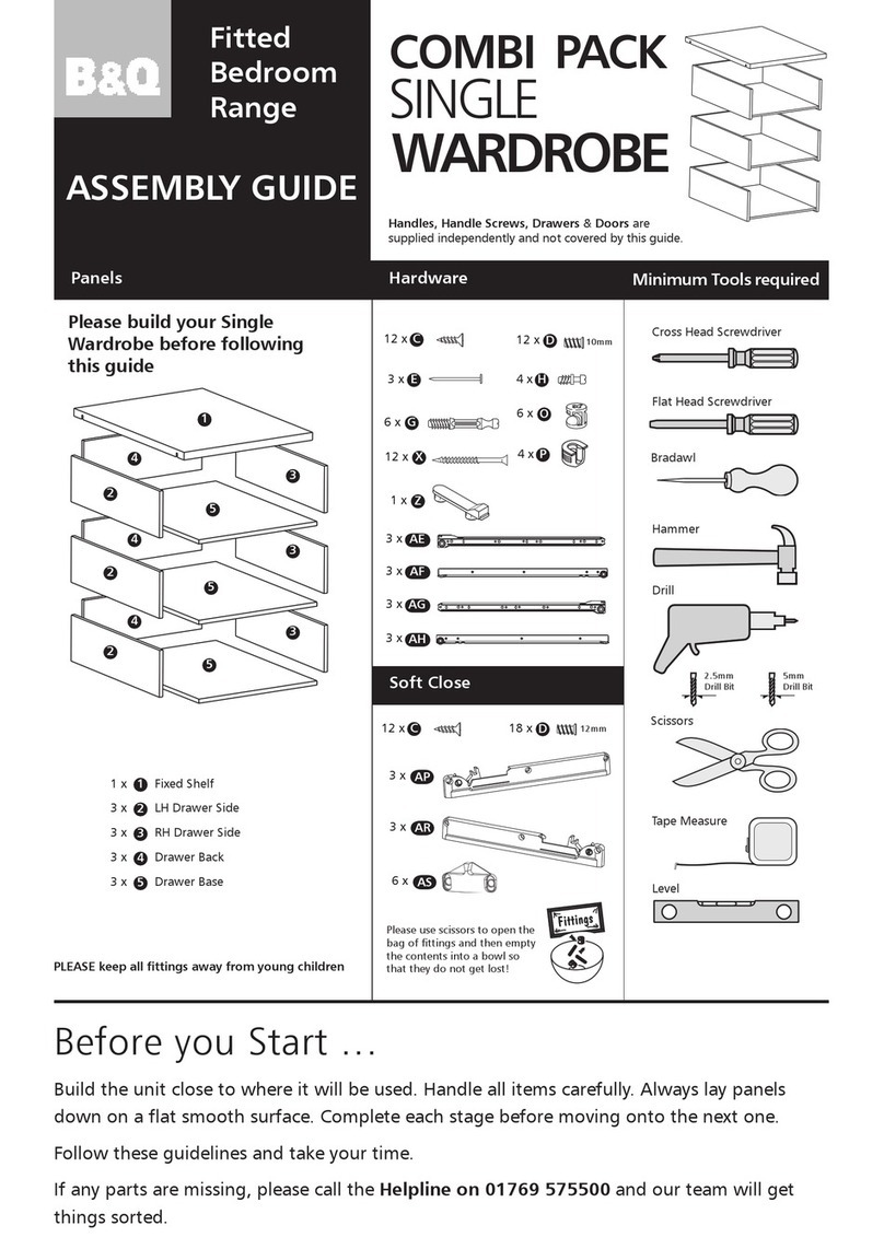 B&Q CSS1354 Assembly guide B&Q CSS1354 Assembly guide