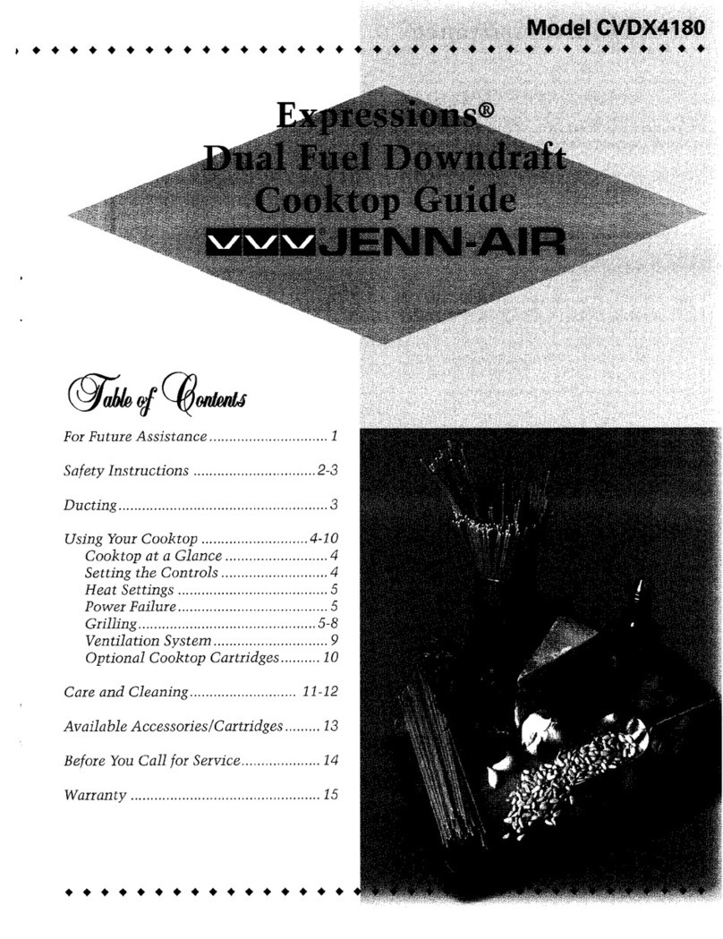 Jenn-Air Expressions CVDX4180 User manual